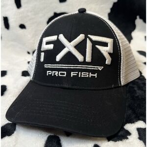 FXR UNISEX Pro Fish Adjustable Mesh Back Baseball Hat - Black